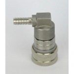 S/S Ball Lock Keg Disconnect - Gas - Barb Fitting