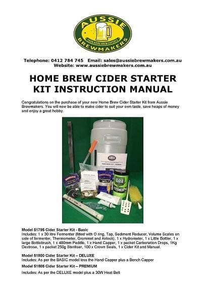 Home Brew Cider Starter Kit