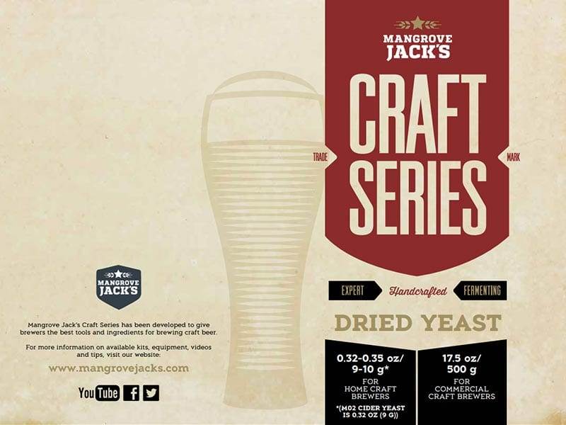 Mangrove Jack's Craft Series Beer Yeast Guide