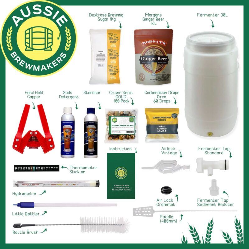Home Brew Ginger Beer Kit - Deluxe - FREE FREIGHT Australia Wide 1