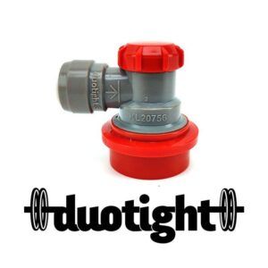 Ball Lock Disconnect Duotight 8mm - Gas - Grey and Red