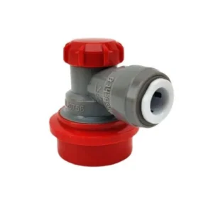 Ball Lock Disconnect Duotight 8mm Gas: Grey and Red