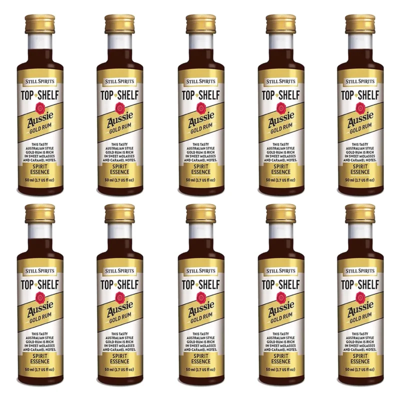 Top Shelf - Aussie Gold Rum pack of 10 - Image 2