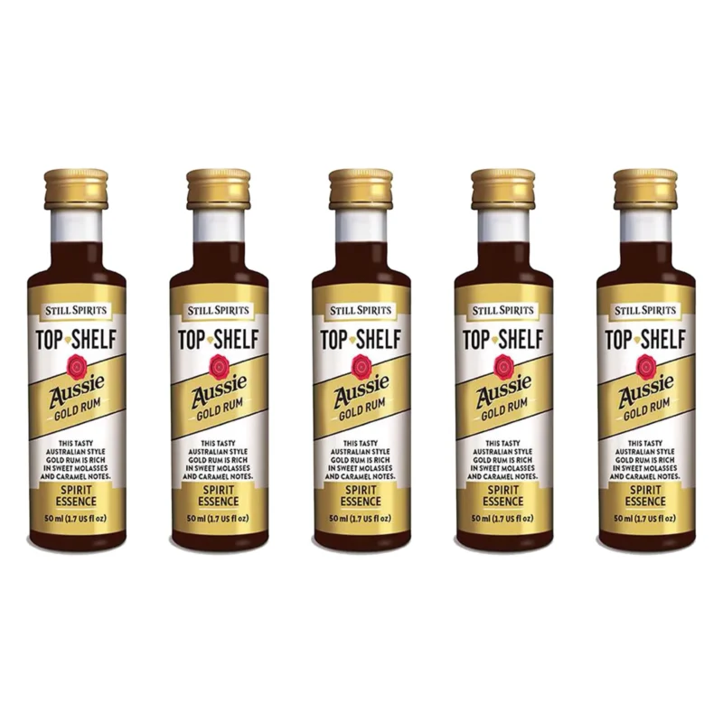 Top Shelf - Aussie Gold Rum pack of 5 - Image 2