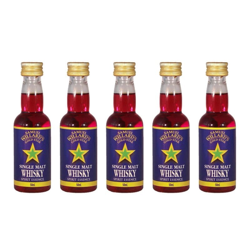 Samuel Willards Gold Star Single Malt Whisky pack of 5 - Image 2