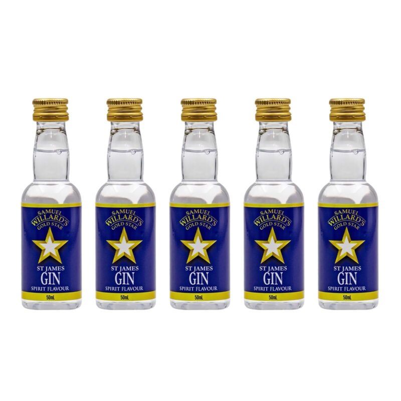 Samuel Willards Gold Star St James Gin pack of 5 2