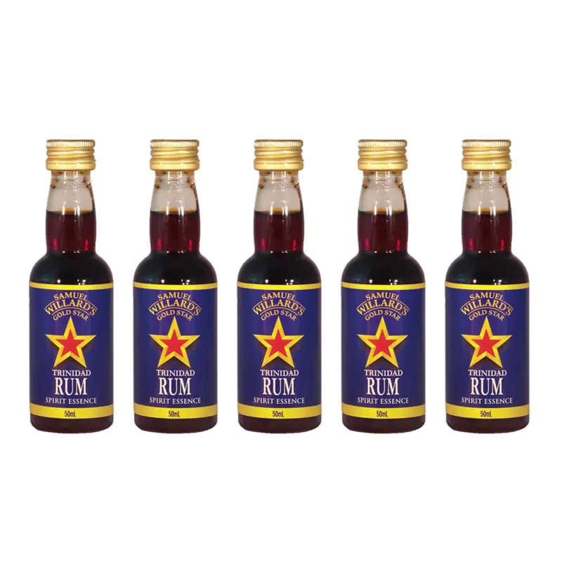 Samuel Willards Gold Star Trinidad Rum pack of 5 - Image 2