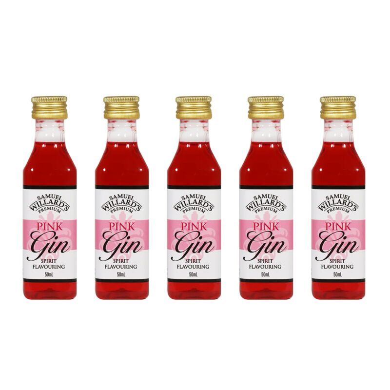 Samuel Willards Premium Pink Gin pack of 5 2