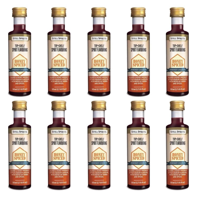 Top Shelf - Honey Spiced Whiskey Liqueur pack of 10 - Image 2