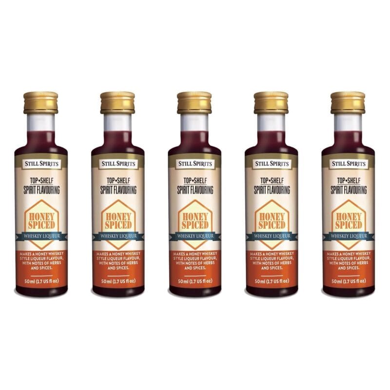 Top Shelf - Honey Spiced Whiskey Liqueur pack of 5 - Image 2