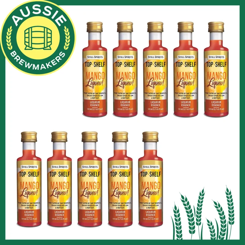 Top Shelf - Mango Liqueur pack of 10