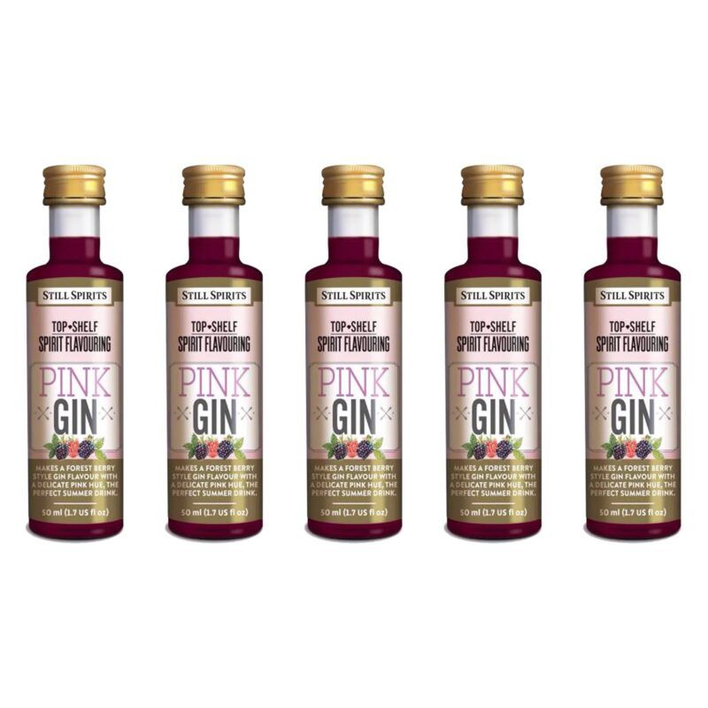 Top Shelf - Pink Gin pack of 5 1