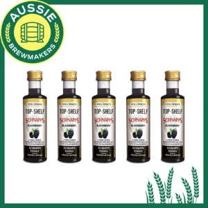 Top Shelf -Schnapps Blackberry pack of 5