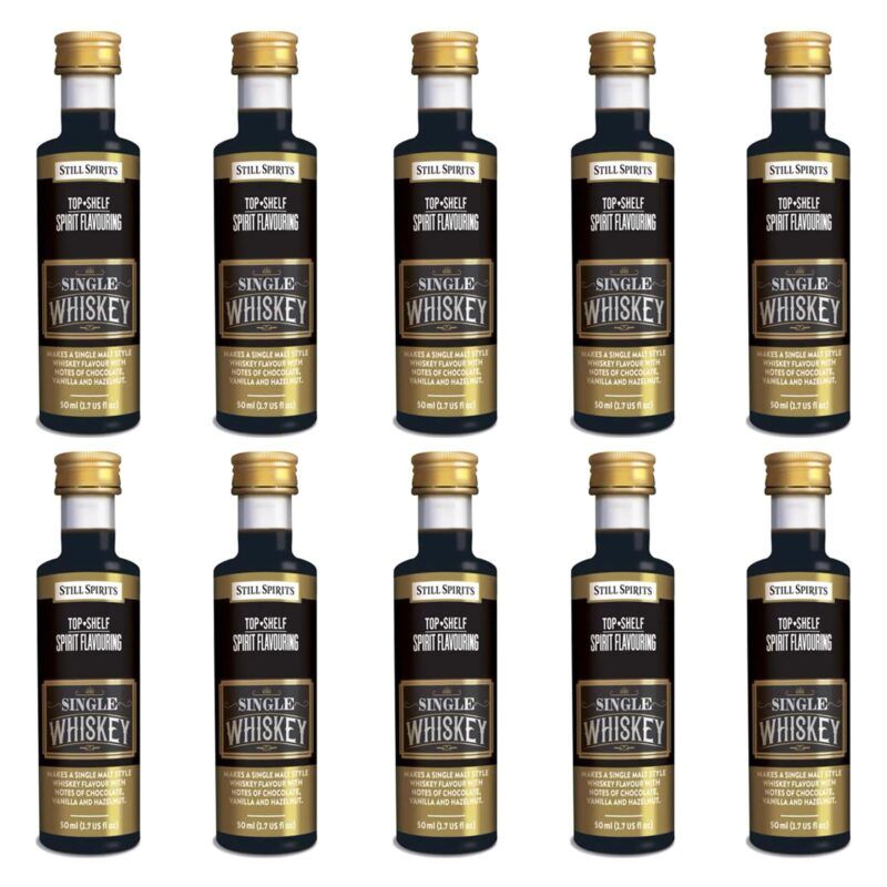 Top Shelf - Single Whisky pack of 10 1