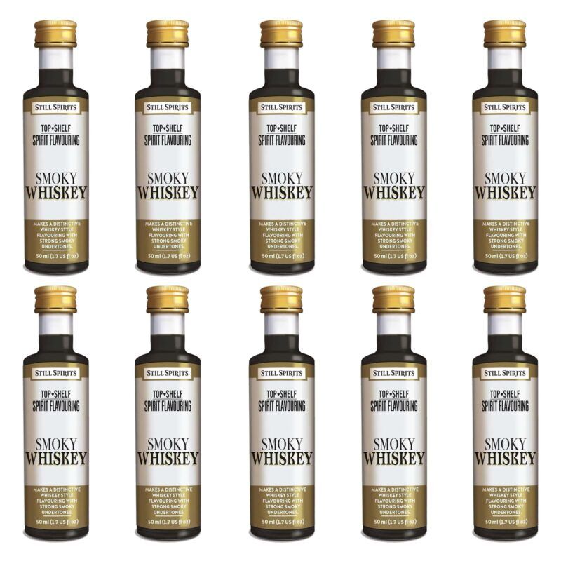 Top Shelf - Smokey Malt Whisky pack of 10 1