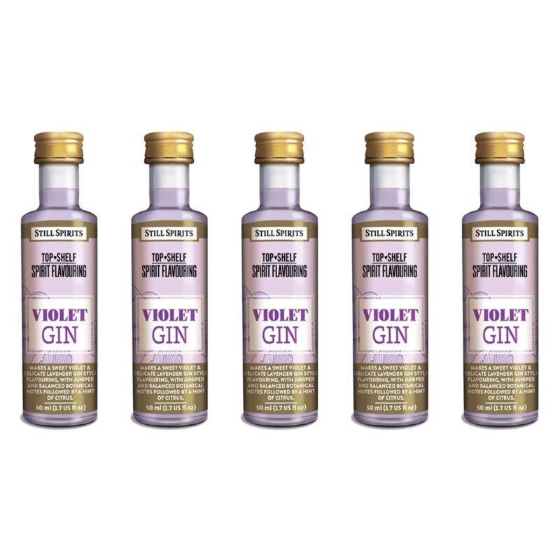 Top Shelf Violet Gin pack of 5 1