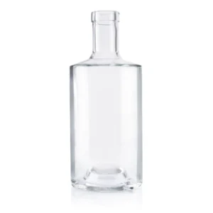700ml Flint Glass Belleville Spirit Bottle Bartop Cork Finish