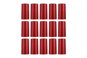 Red PVC Heat Shrink Capsules - Wine Shrink Wrap Bottle Tops Covers ( Pack of 100 )