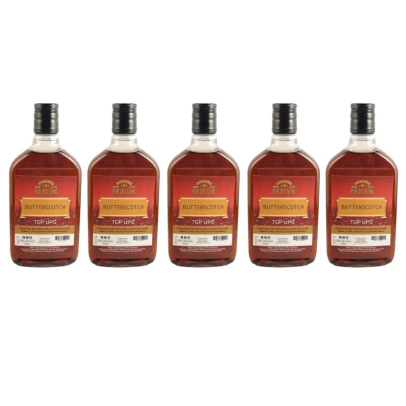 Butterscotch Top Ups Pure Distilling – Gourmet Infusion and Velvety Caramelized Sweetness - 5 bottles - Image 7