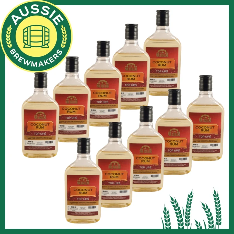 Coconut Rum Pure Distilling Top Ups – A Tropical Escape in Every Sip - TROPICALLY MAD - 10 Bottles