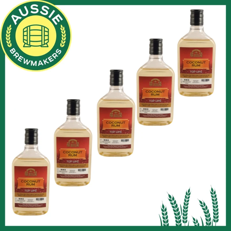 Coconut Rum Top Ups Pure Distilling – A Tropical Escape in Every Sip - 5 Bottles - Image 3