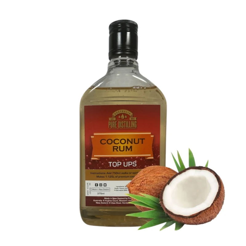 Coconut Rum Top Ups Pure Distilling – A Tropical Escape in Every Sip - BLAST ROMANCE and EMOTIONS - 1 Bottle - Image 7