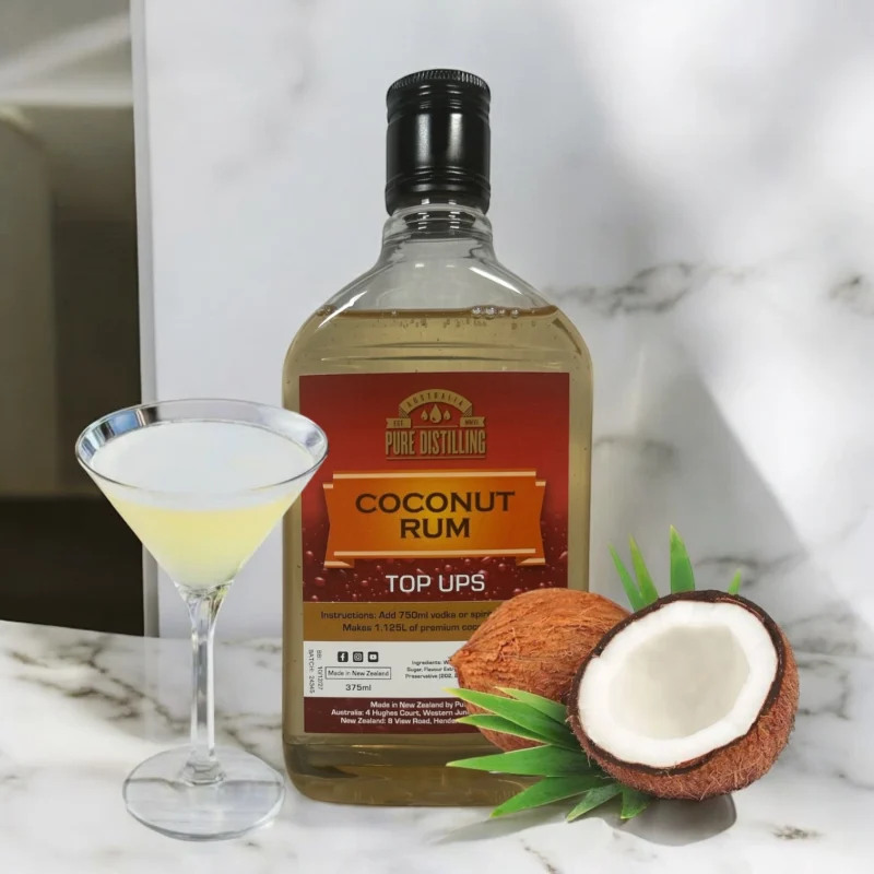 Coconut Rum Top Ups Pure Distilling – A Tropical Escape in Every Sip - BLAST ROMANCE and EMOTIONS - 1 Bottle - Image 5