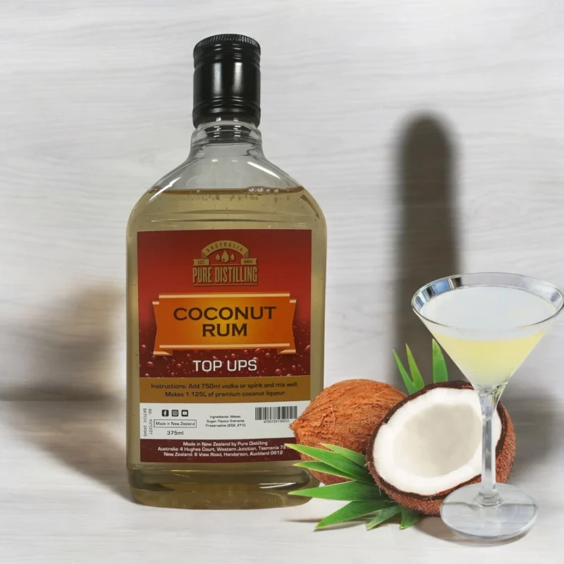 Coconut Rum Top Ups Pure Distilling – A Tropical Escape in Every Sip - BLAST ROMANCE and EMOTIONS - 1 Bottle - Image 3