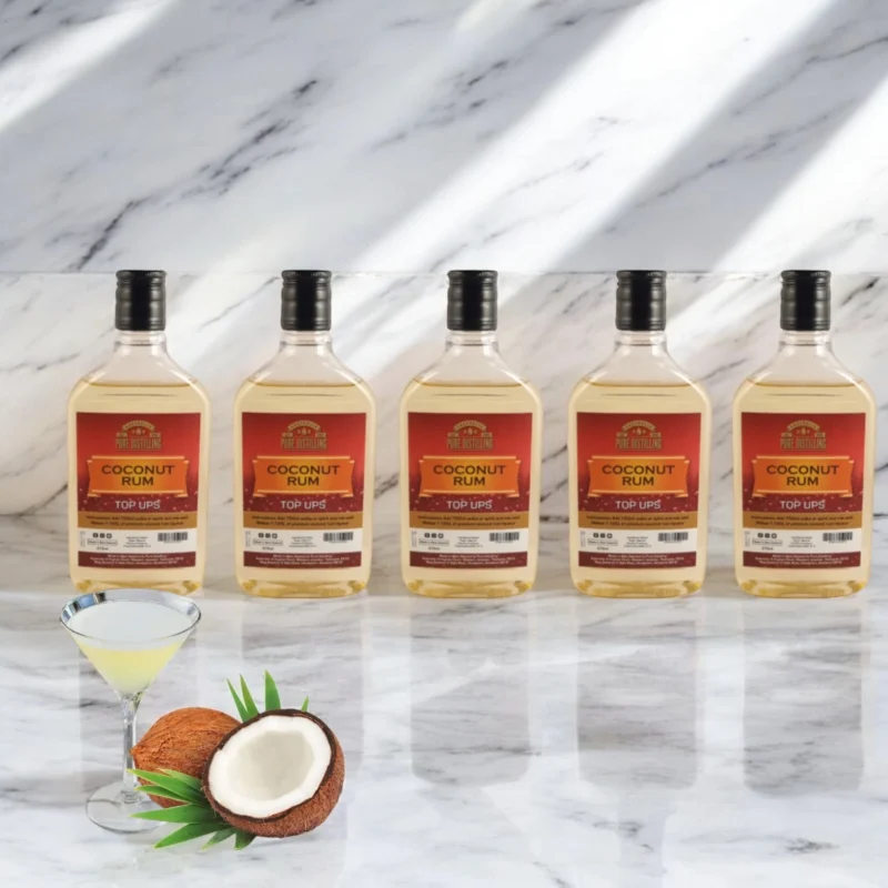 Coconut Rum Top Ups Pure Distilling – A Tropical Escape in Every Sip - 5 Bottles - Image 6