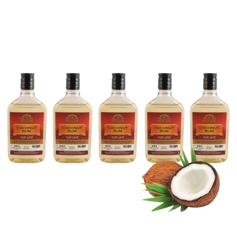 Coconut Rum Top Ups Pure Distilling – A Tropical Escape in Every Sip - 5 Bottles - Image 4